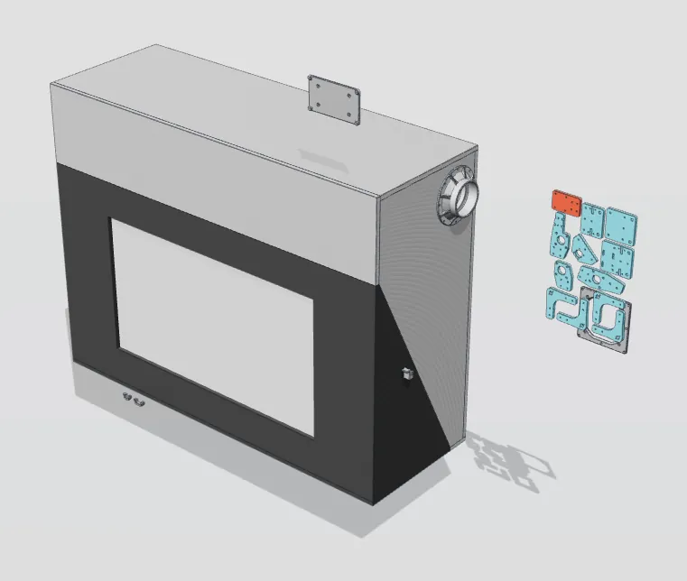 Obudowa lasera diodowego do cięcia sklejki (Laser Cutter V2)