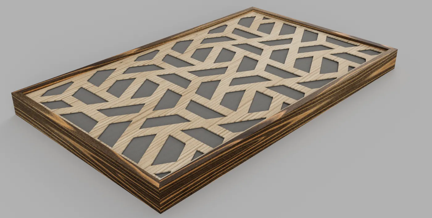 Acoustic panel (diffuser), close-up