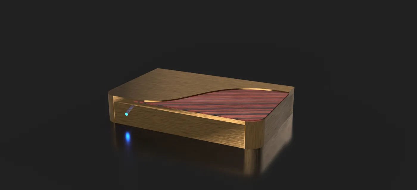 Amplifier enclosure with backlight