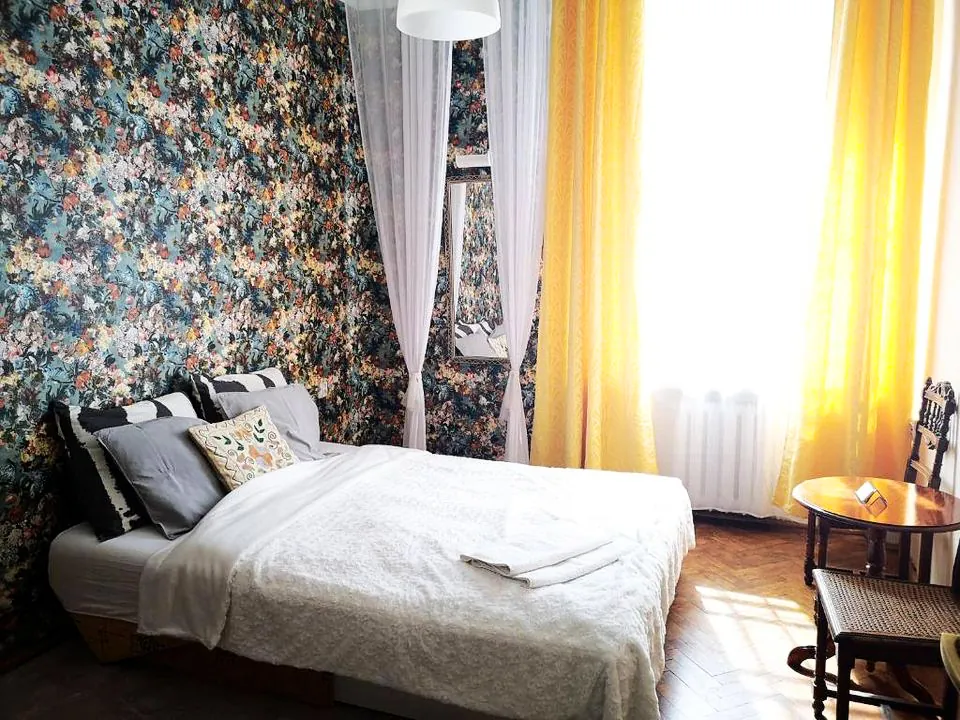 A bedroom in one of the apartments